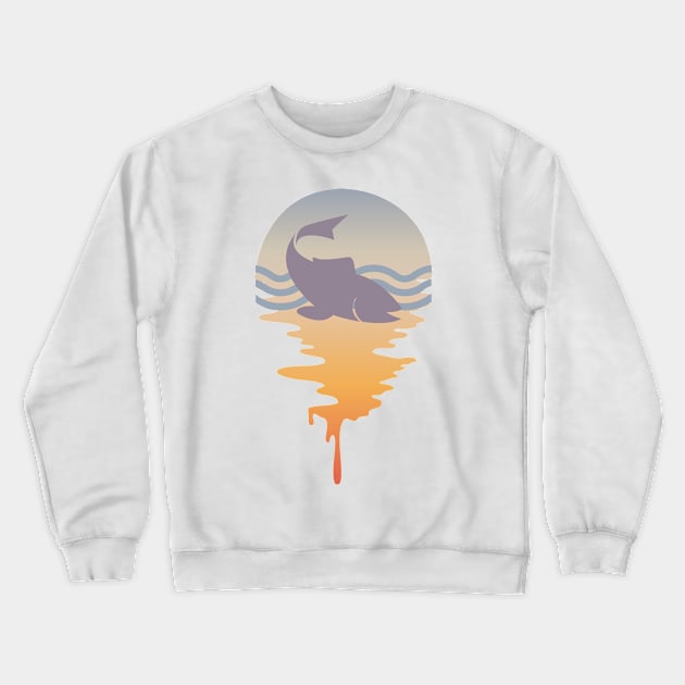 Retro Fish On An Ocean View Crewneck Sweatshirt by iZiets